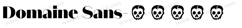 Domaine Sans字体转换